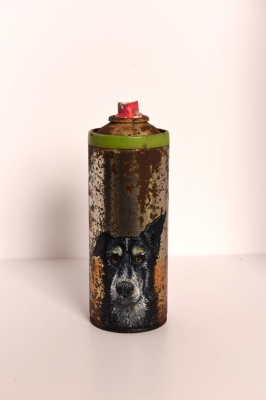 ''Aya'' customised empty spray can by Teddy Baden